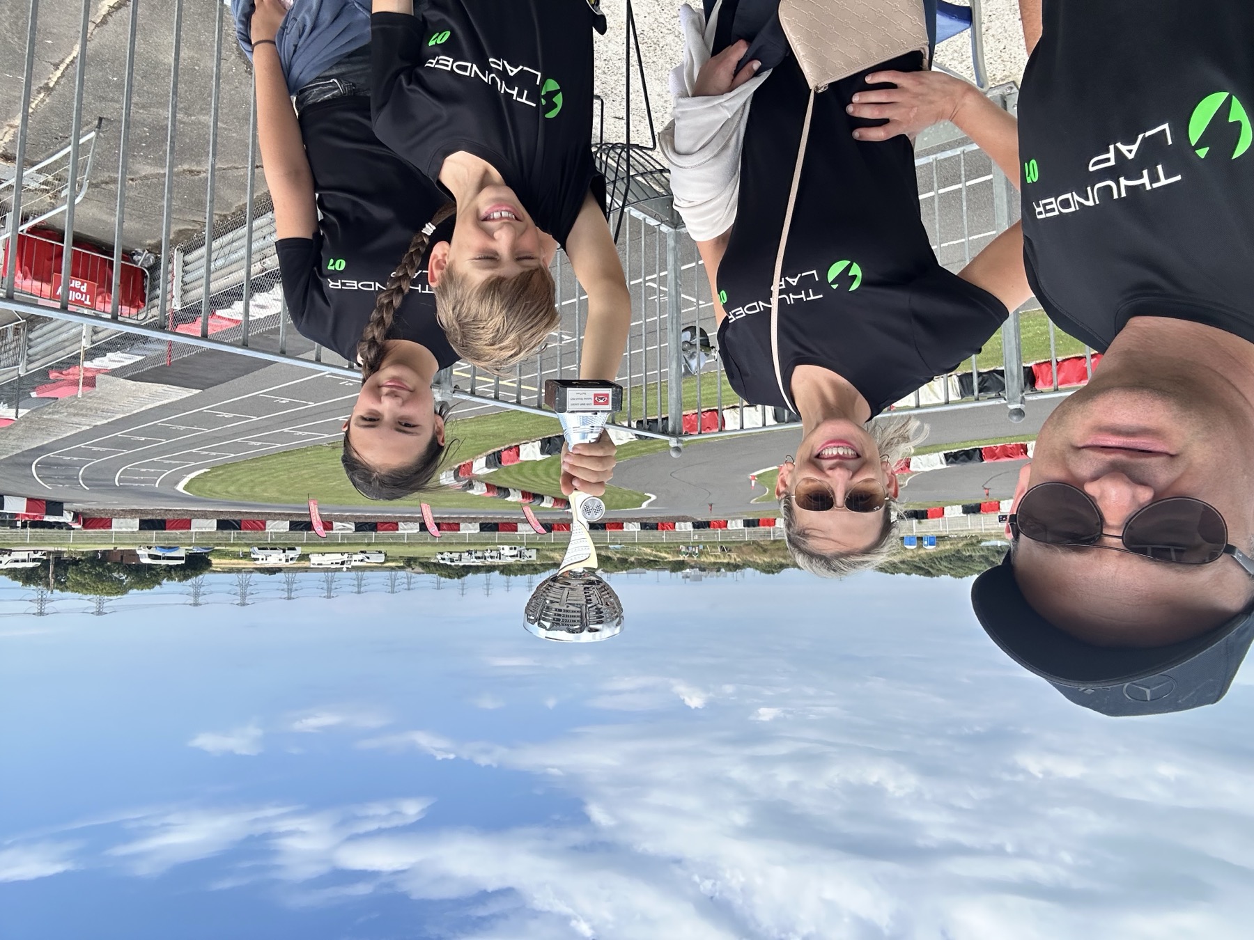 The whole family on a race weekend