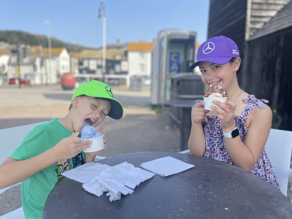 Ice cream by the sea